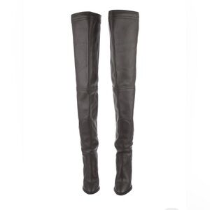 Saint Laurent Sleek Black Over-the-Knee Boots